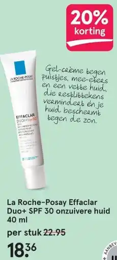 Etos La Roche-Posay Effaclar Duo+ SPF 30 onzuivere huid40 ml aanbieding