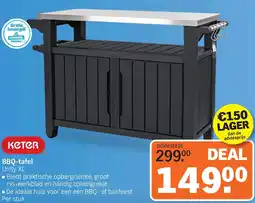 Albert Heijn Keter BBQ-tafel Unity XL aanbieding