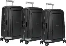 Coolblue Samsonite S'Cure Spinner 55cm Black Triple Kofferset aanbieding