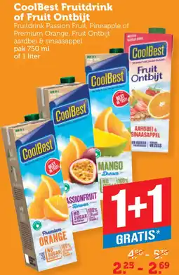 Coop CoolBest Fruitdrink of Fruit Ontbijt aanbieding