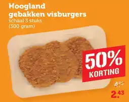 Coop Hoogland gebakken visburgers aanbieding