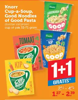 Coop Knorr cup a soup, good noodles of good pasta aanbieding
