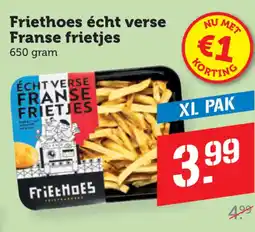Coop Friethoes écht verse franse frietjes aanbieding