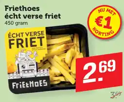 Coop Friethoes écht verse friet aanbieding