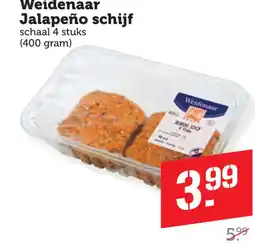 Coop Weidenaar jalapeño schijf aanbieding