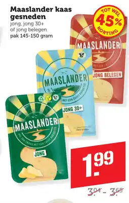 Coop Maaslander kaas gesneden aanbieding