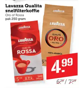 Coop Lavazza qualita snelfilterkoffie aanbieding