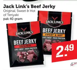 Coop Jack link's beef jerky aanbieding