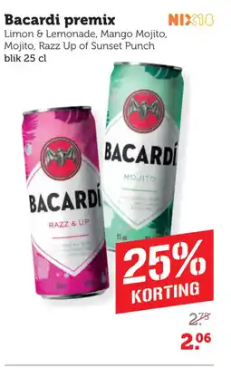 Coop Bacardi premix aanbieding