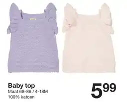 Zeeman Baby top aanbieding