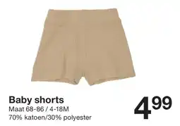 Zeeman Baby shorts aanbieding
