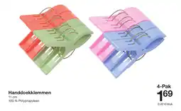 Zeeman Handdoekklemmen aanbieding