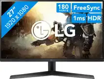 Bol.com LG UltraGear 27GS60F-B - Full HD Gaming monitor - 180hz - 27 inch aanbieding