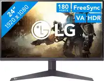 Bol.com LG Ultragear 24GS50F-B - Full HD Gaming Monitor - 180Hz - 24 inch aanbieding