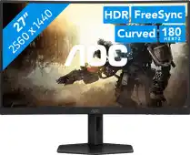 Bol.com AOC CQ27G4X - Curved QHD Gaming Monitor - 180hz - Verstelbaar - 27 inch aanbieding