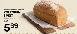 Ekoplaza Bakkerij van der westen volkoren spelt aanbieding