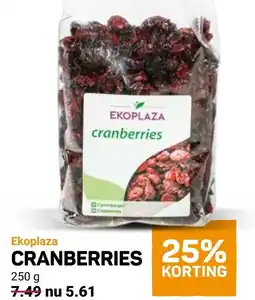Ekoplaza Cranberries aanbieding