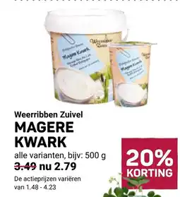 Ekoplaza Magere kwark aanbieding