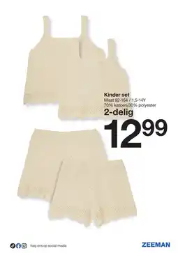 Zeeman Kinder set aanbieding