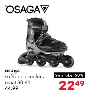 Osaga kinder en dames skeelers zwart