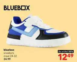 Scapino Blue Box jongens sneakers wit blauw aanbieding