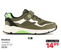 Scapino Blue Box jongens sneakers groen zwart aanbieding