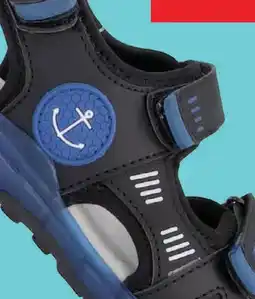 Scapino Blue Box jongens sandalen met lichtjes zwart blauw aanbieding