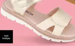 Scapino Blue Box meisjes sandalen met luipaardprint goud aanbieding
