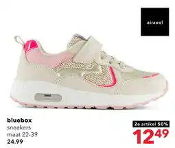 Scapino Blue Box meisjes sneakers met airzool beige roze aanbieding