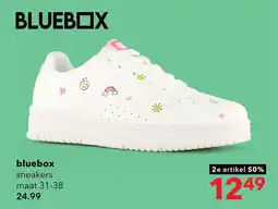 Scapino Blue Box meisjes sneakers met icoontjes wit aanbieding