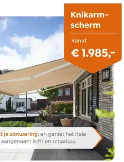 Verasol Knikarm-scherm aanbieding