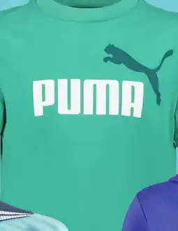 Scapino Puma Ess 2 Color NO.1 Logo kinder T-shirt groen aanbieding