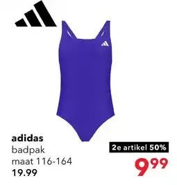 Scapino Adidas meisjes badpak blauw aanbieding