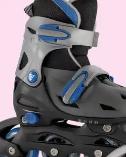 Scapino Osaga kinder hardboot skeelers zwart blauw aanbieding