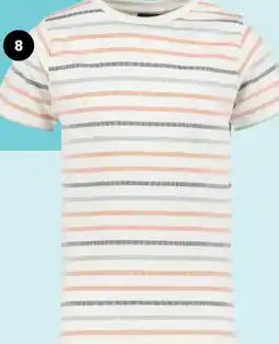 Scapino Unsigned gestreept jongens T-shirt wit pastel aanbieding