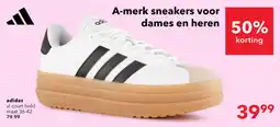 Scapino Adidas VL Court Bold dames sneakers wit zwart aanbieding