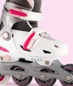 Scapino Osaga kinder hardboot skeelers wit roze aanbieding