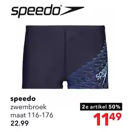 Scapino Speedo jongens zwembroek blauw aanbieding