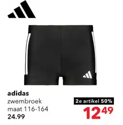 Scapino Adidas jongens zwembroek zwart aanbieding