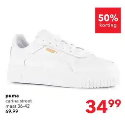 Scapino Puma Carina Street dames sneakers wit aanbieding
