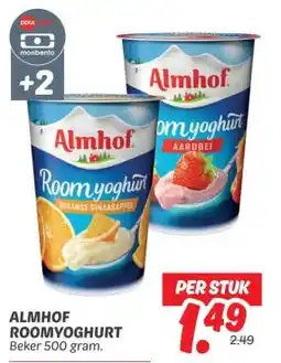 Dekamarkt ALMHOF ROOMYOGHURT aanbieding