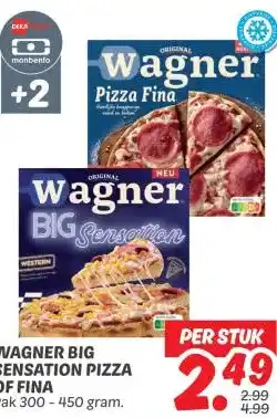 Dekamarkt WAGNER BIG SENSATION PIZZA OF FINA aanbieding