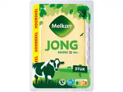 Hoogvliet Melkan Kaasstuk Goudse jong 48+ aanbieding
