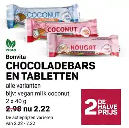 Ekoplaza Chocoladebars en tabletten aanbieding