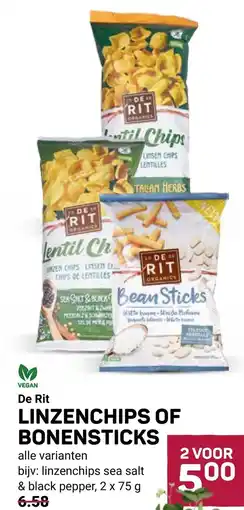 Ekoplaza Linzenchips of bonensticks aanbieding