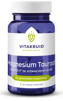 De Online Drogist Vitakruid Magnesium Tauraat Capsules aanbieding