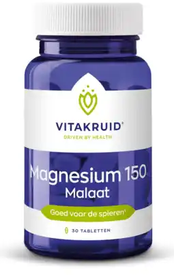 De Online Drogist Vitakruid Magnesium 150 Malaat Tabletten aanbieding
