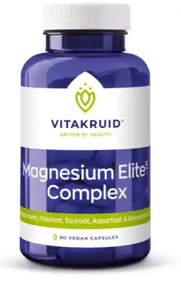 De Online Drogist Vitakruid Magnesium Elite Complex Capsules 90VCP aanbieding