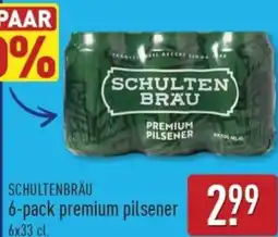ALDI Schultenbräu 6-pack premium pilsener aanbieding