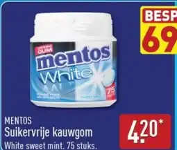 ALDI Mentos Suikervrije kauwgom aanbieding